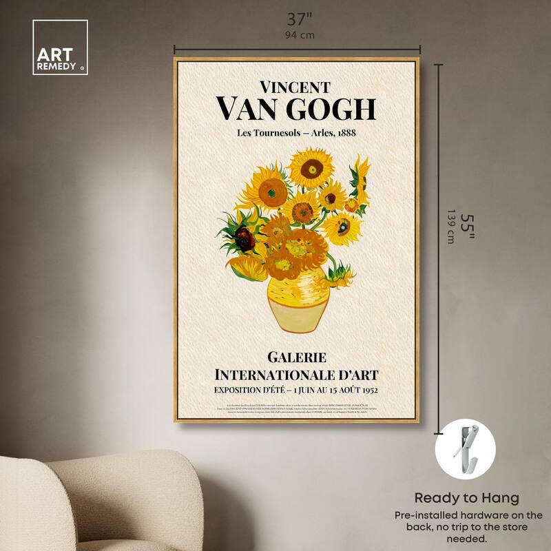 Sunflowers Canvas by Art Remedy