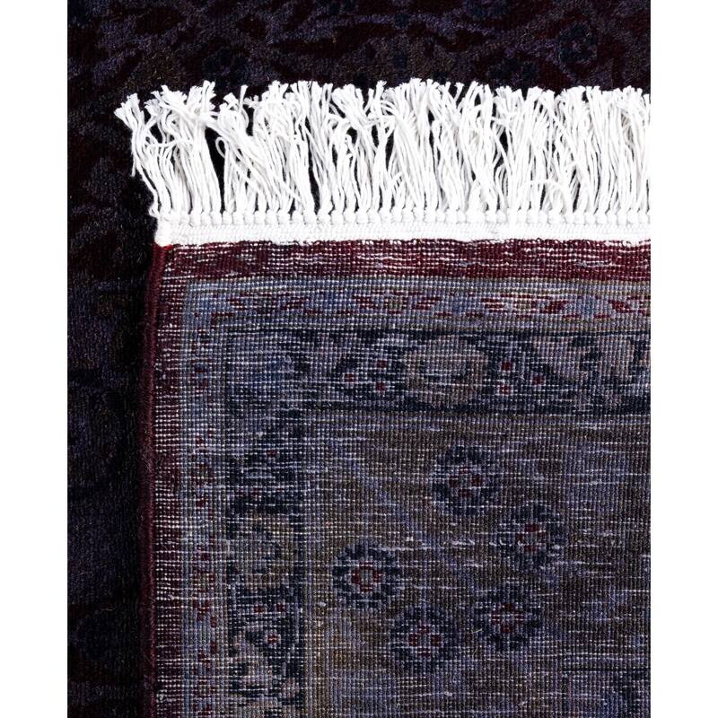 Overdyed One-of-a-Kind Hand-Knotted Area Rug - Red - 4' 1" x 6' 3"