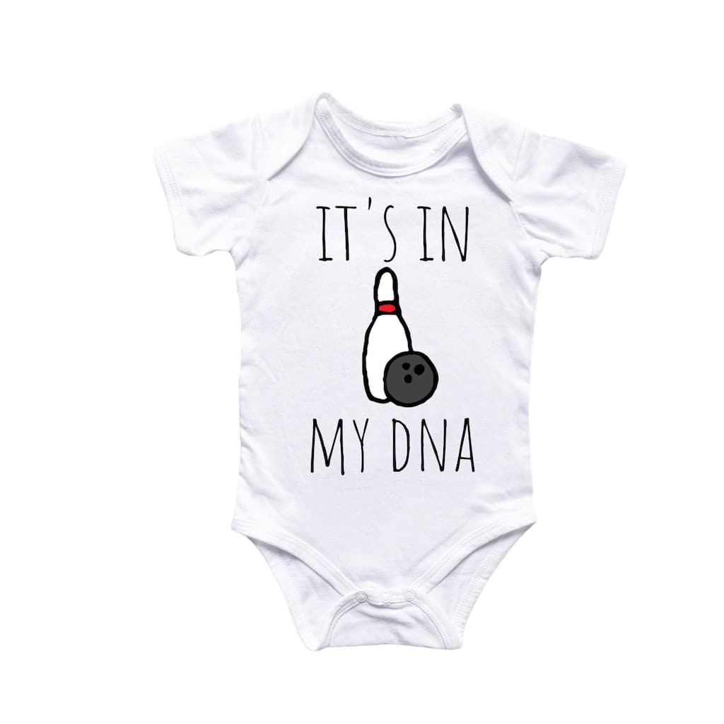 Bowling Doodle - Baby Boy Girl Clothes Infant Bodysuit Funny Cute Newborn