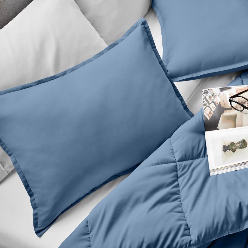 Bare Home Double Brushed Pillow Shams (Set of 2)