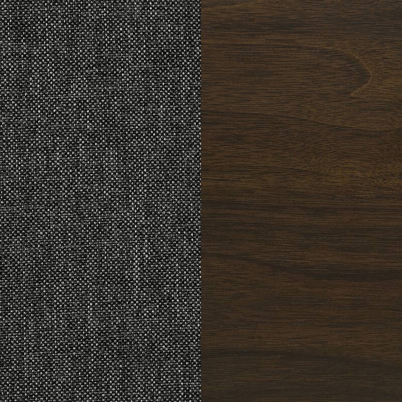 Wes Dark Walnut Upholstered Dining Side Chair (Set of 2)