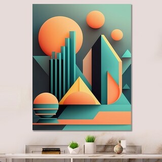 Designart 'Graphic Retro Compositions II' Modern Geometric