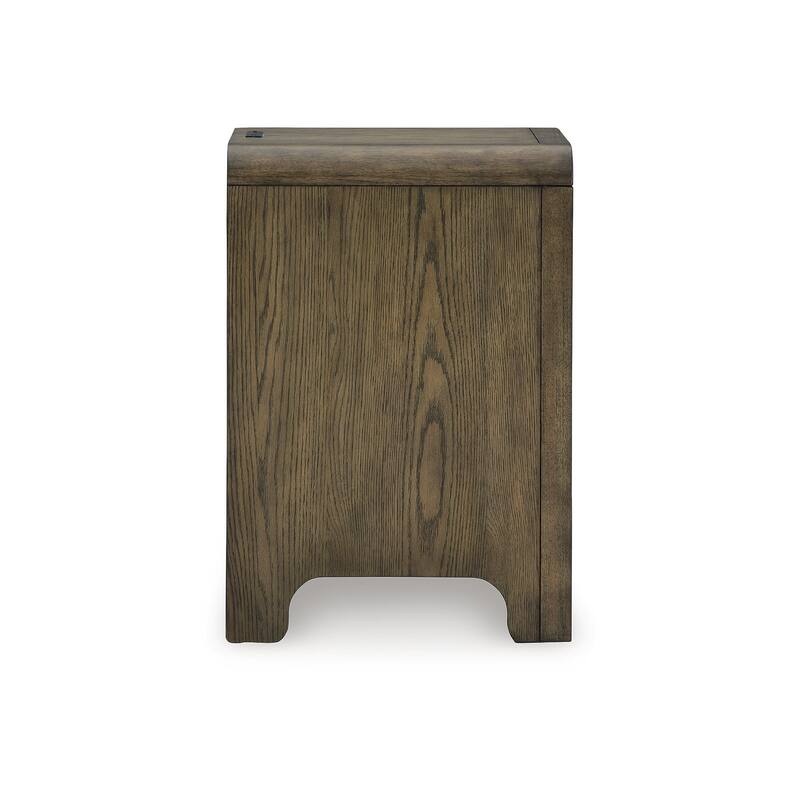 Signature Design by Ashley Jensworth Brown/Beige Accent Table - 14" W x 17" D x 25" H