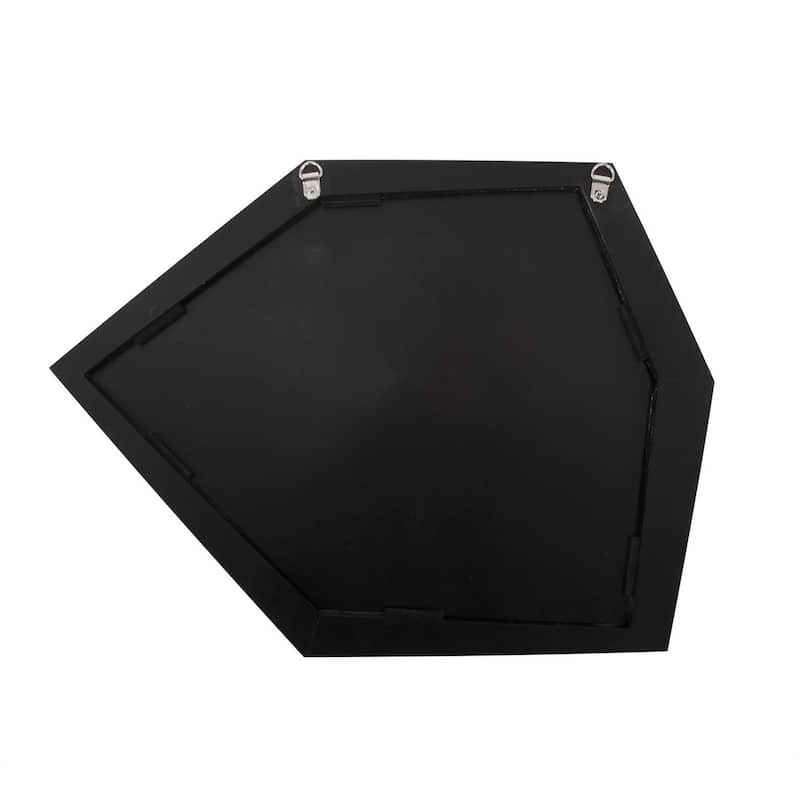 Allan Andrews Contemporary Asymmetrical Abstract Framed Wall Mirror