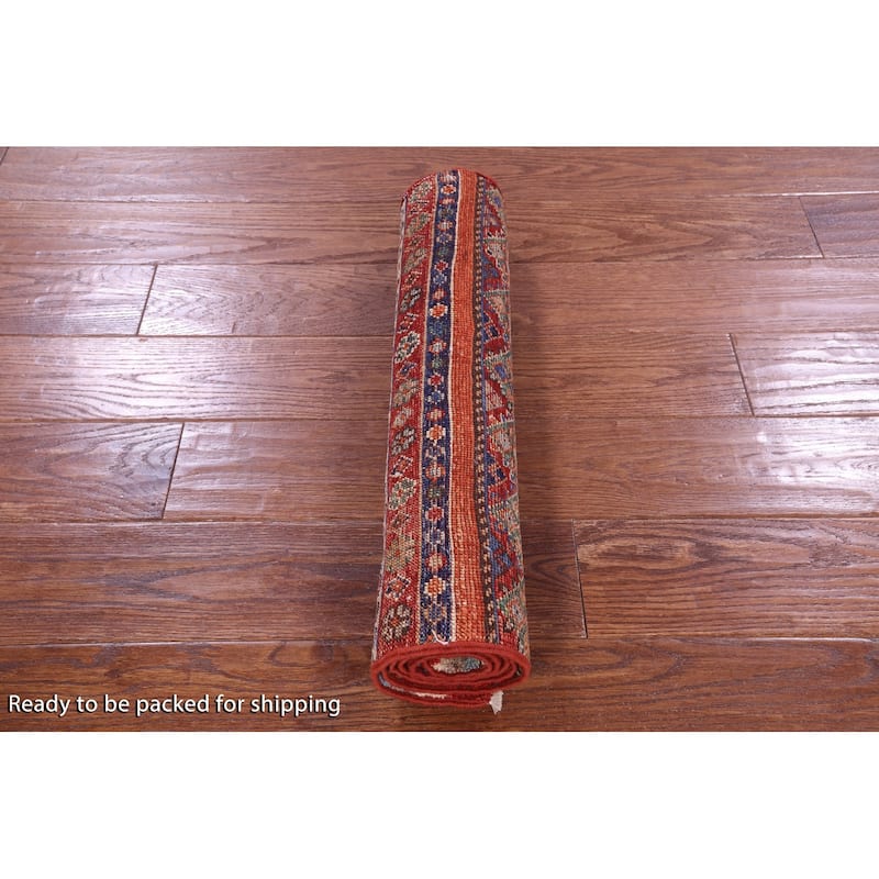 Golden Nile Khorjin Persian Gabbeh Hand Knotted Wool Rug - 2' 0" X 5' 0"