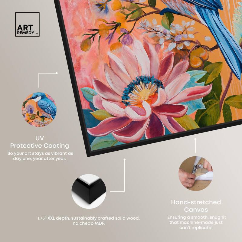 Spring Bird Canvas by Art Remedy