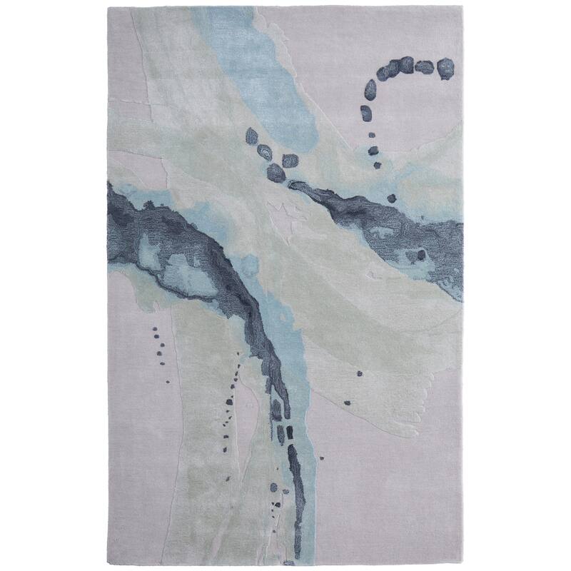 HomeRoots Abstract Bohemian Rectangle Area Rug