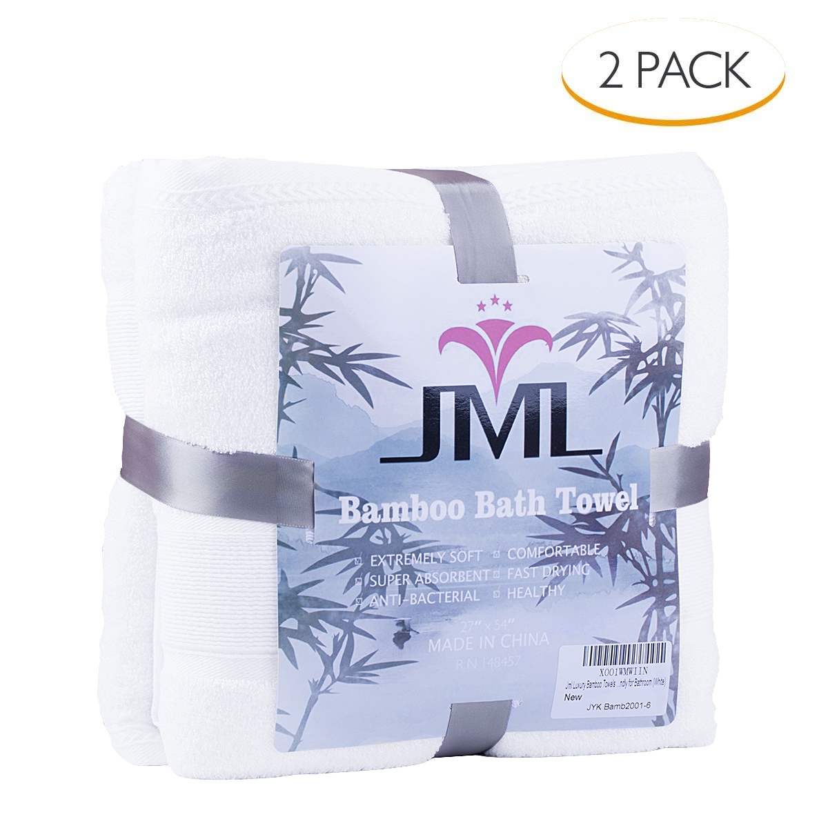 2 Piece Luxury Bamboo Towels Bath Towel Set 27