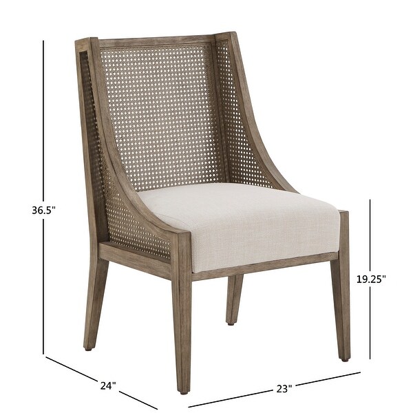 cane accent chair