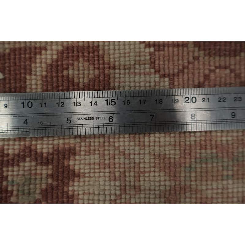 Hand Knotted Oriental 100% Wool Carpet Traditional All-Over Brown Ziegler Area Rug - 3' 7'' X 2' 2''