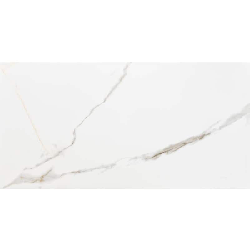Chronos 13x26 White/ Gold Matte Porcelain Tile - Floor, Wall - Large Format