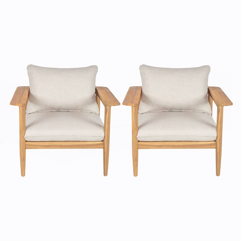 Outdoor Acacia Wood Lounge Chair