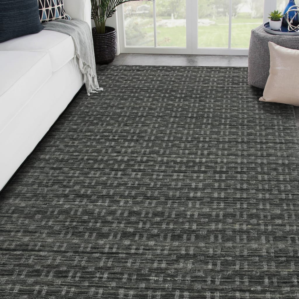 Houston Aliya Transitional Geometric Hand-Woven Area Rug