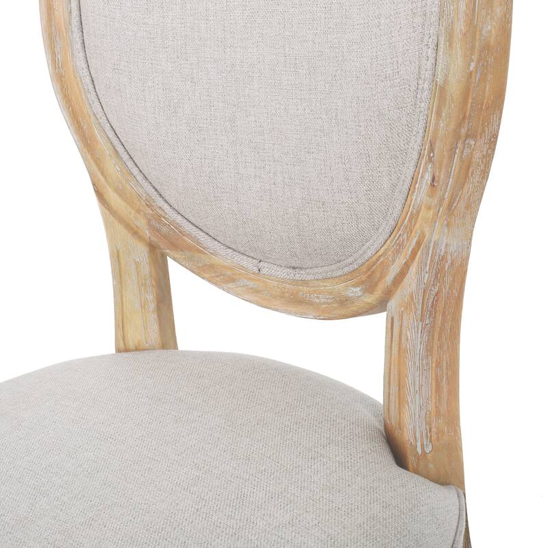 Anele French Country Upholstered Dining Chairs (Set of 2) by GDFStudio