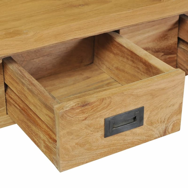 vidaXL Console Table Solid Teak 35.4"x11.8"x31.5"