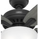 preview thumbnail 9 of 19, Hunter 52" Newsome Ceiling Fan with LED Bowl Light Kit and Pull Chain