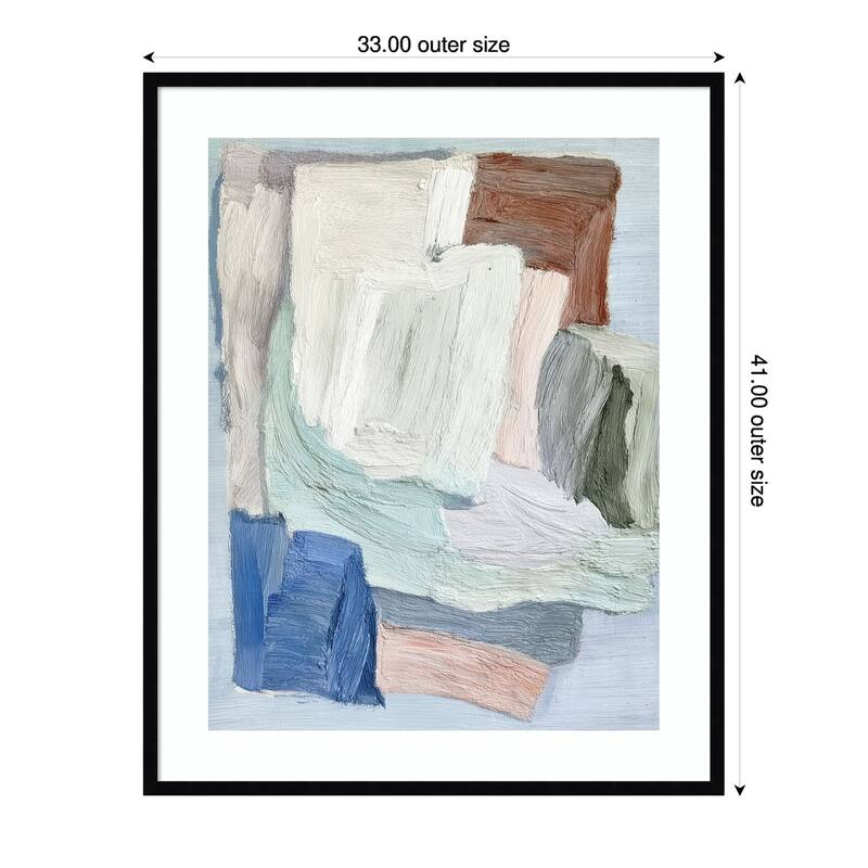 Faded Clay No. 2 by Paula Freeman Wood Framed Wall Art Print