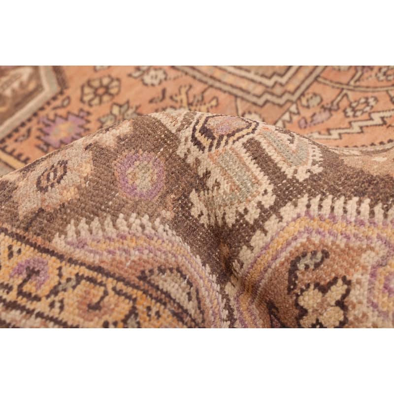 ECARPETGALLERY Hand-knotted Antalya Vintage Brown Wool Rug - 4'0 x 5'11