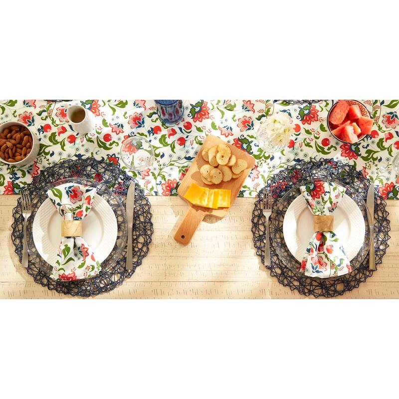 DII Garden Floral Print Outdoor Napkin (Set of 6)
