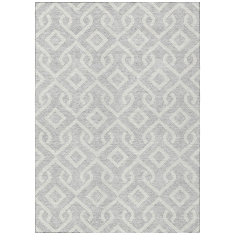 Machine Washable Indoor/ Outdoor Chantille Trellis Rug