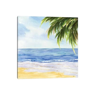 iCanvas "Beach & Palm Fronds I" by Tara Reed Canvas Print