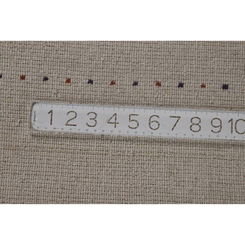 Hand Knotted Oriental 100% Wool Carpet Tribal Animal Pictorial Greys & Charcoal Gabbeh Area Rug - 7' 9'' X 5' 9''