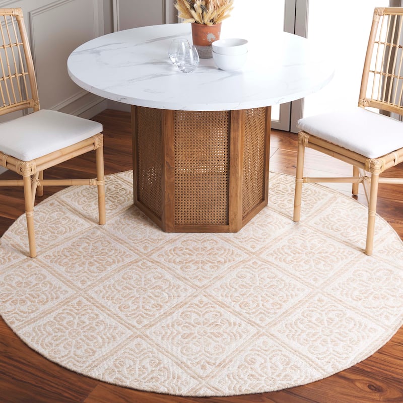 SAFAVIEH Handmade Kilim Ozgen Trellis Tassel Wool Rug