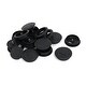 Rok 10-Pack 60mm (2-3/8") Round Black Cable Hole Cover Grommets – For Desk, Table, Computer Wire Management