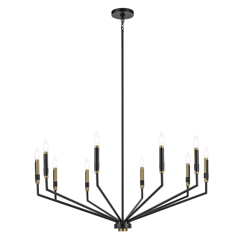 Kichler Lighting Armand 38.25 in. 10-Light Chandelier - Black