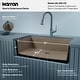 preview thumbnail 19 of 53, Karran Undermount 32.5 in. Large Single Bowl Quartz Kitchen Sink