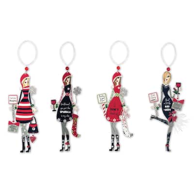 Girlfriends Ornament - Set of 4