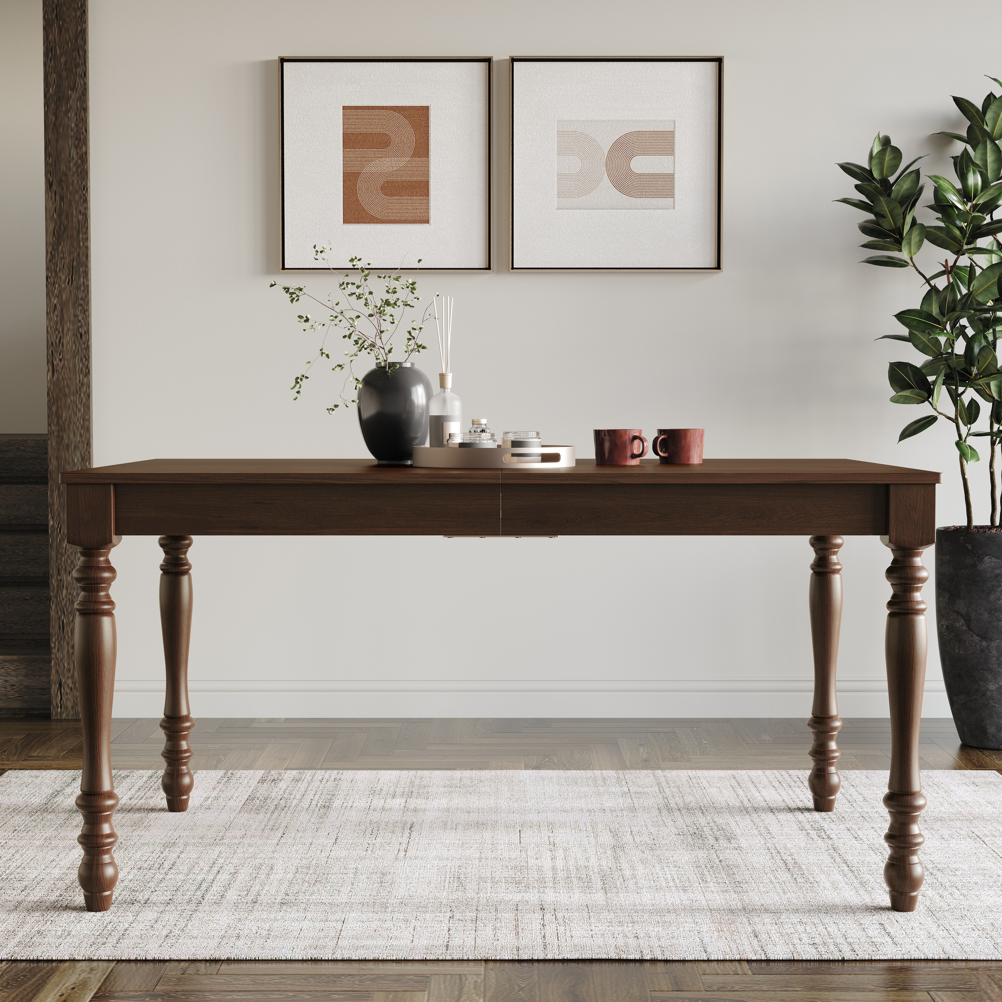 CraftPorch Classic Farmhouse Dining Table