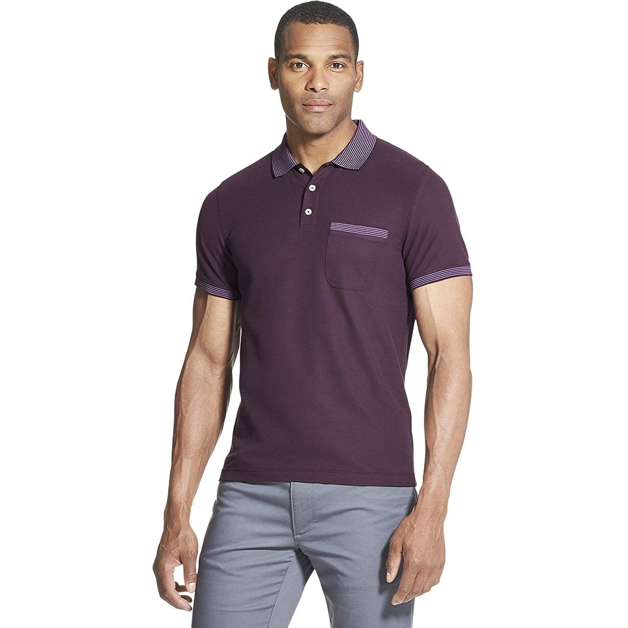 Van Heusen Mens Slim Fit Never Tuck Long Sleeve 1//4 Zip Solid