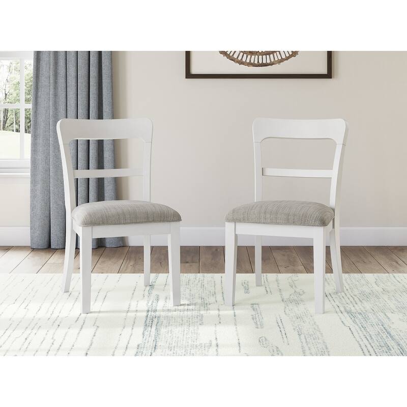 Signature Design by Ashley Chadworth Dining Chair (Set of 2) - 20"W x 23"D x 35"H - White/Gray
