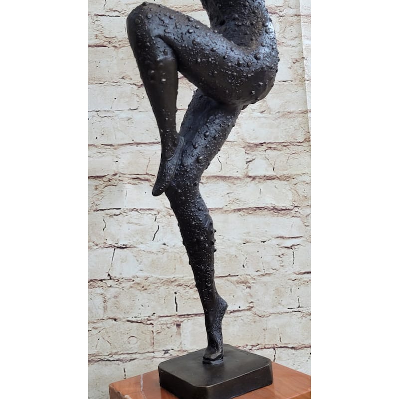 Art Deco Dancer Flapper Russian Ballet Girl Chiparus Bronze Statue Sculpture 21 Inches X 13 Inches