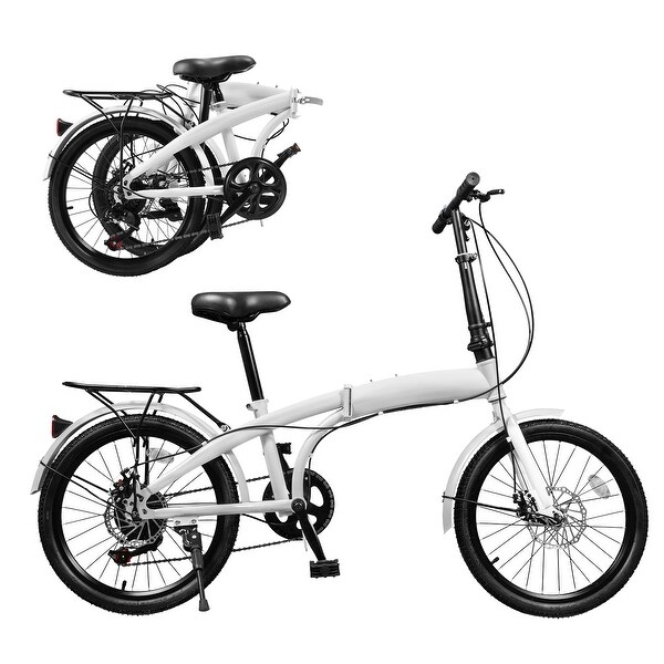 20-inch Foldable 7-Speed Mountain Bicycles Bike - Bed Bath