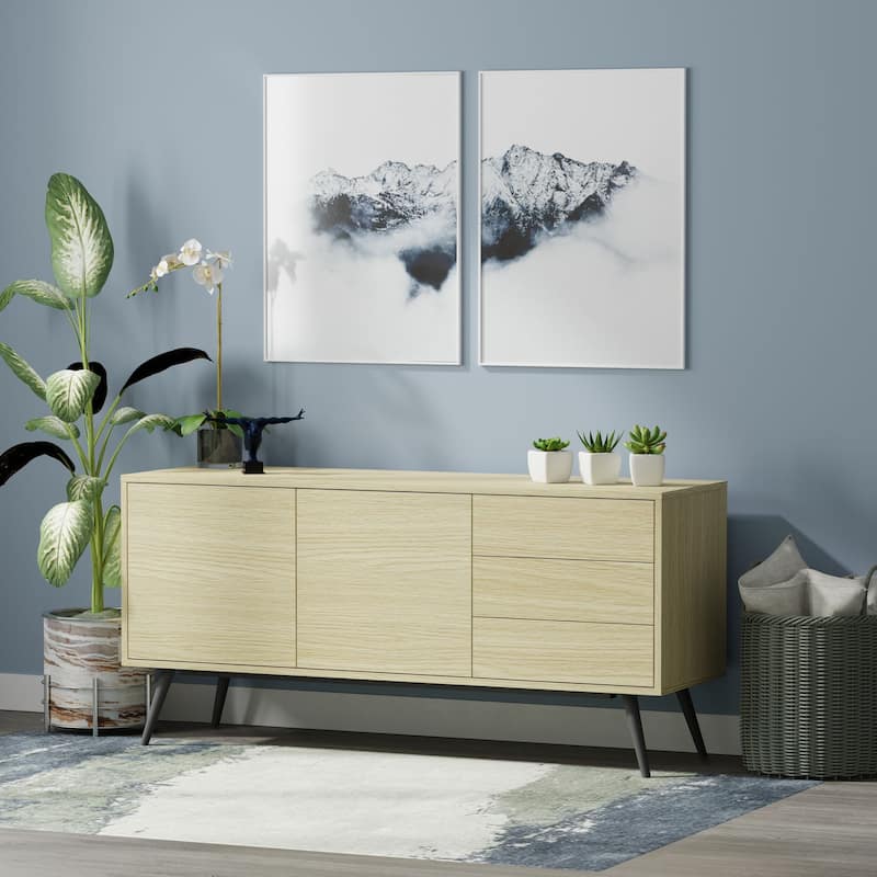 Glenwillow Home Atlas 59" Mid-Century Modern TV Stand Console
