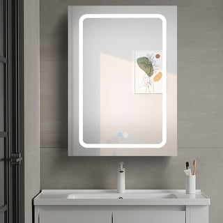 LED Bathroom Right Open Medicine Cabinet With Lighted Mirror - Bed Bath ...