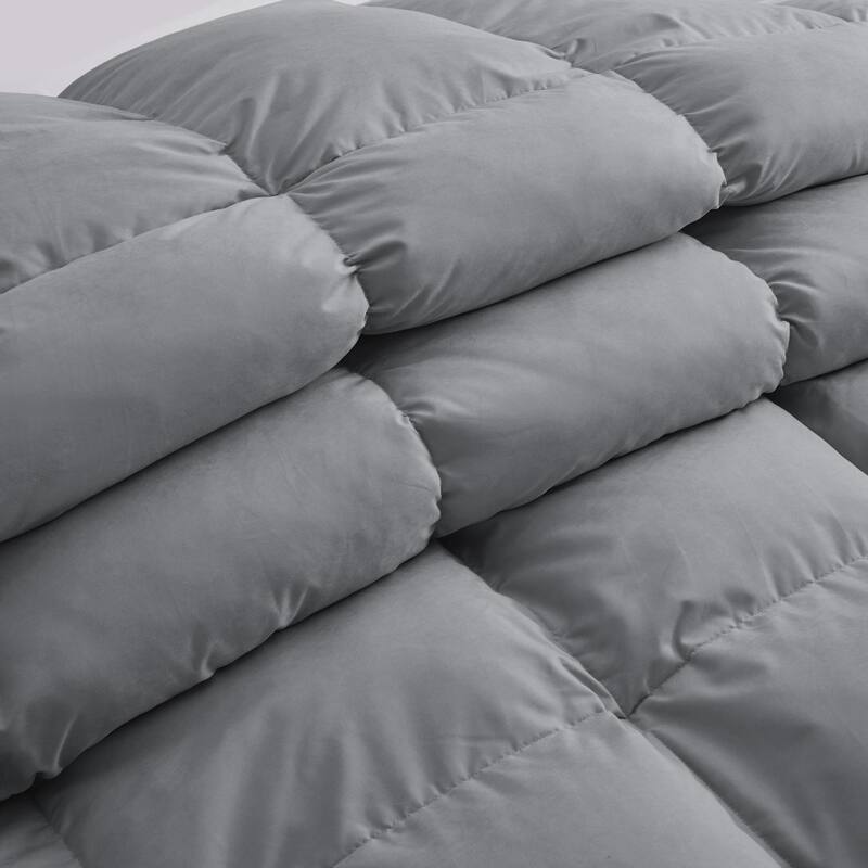 All Season Medium to Extra Warmth White Feather Down Comforter Duvet Insert