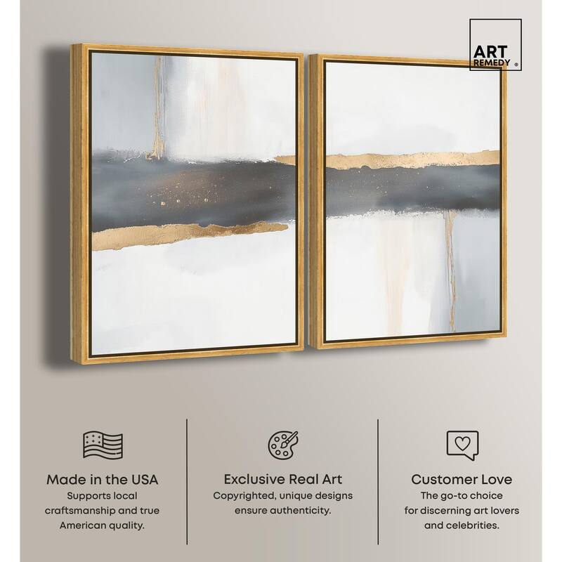 Azure Horizon I Canvas Set of 2 by Art Remedy