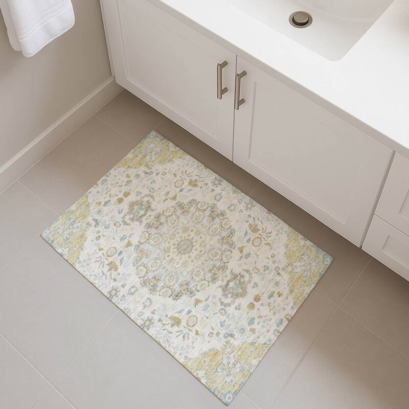 Machine Washable Indoor/ Outdoor Global Eckley Chantille Rug