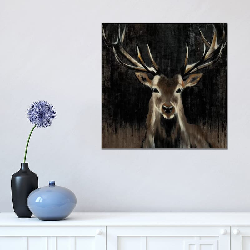 iCanvas "Young Buck" by Liz Jardine Canvas Print - 18x18x1.5