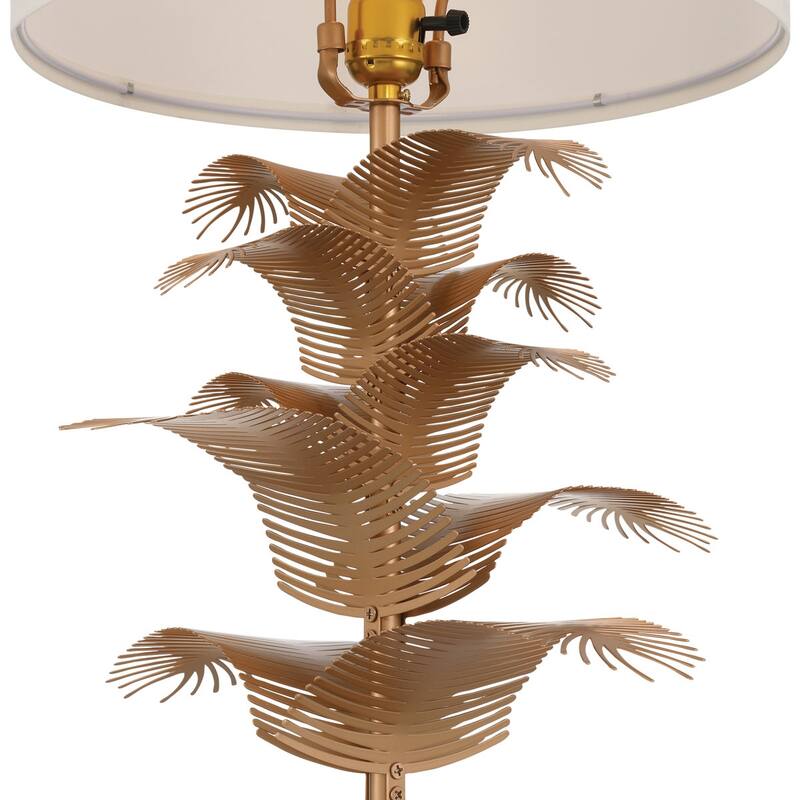 Acroma Demrul Table Lamp with Metal Leaves Rod - 1-light