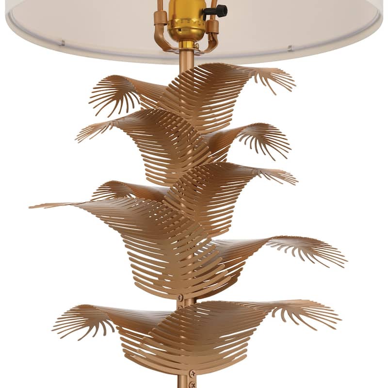 Acroma Demrul Table Lamp with Metal Leaves rod - 1-light
