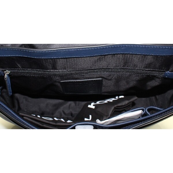 michael kors leather messenger bag