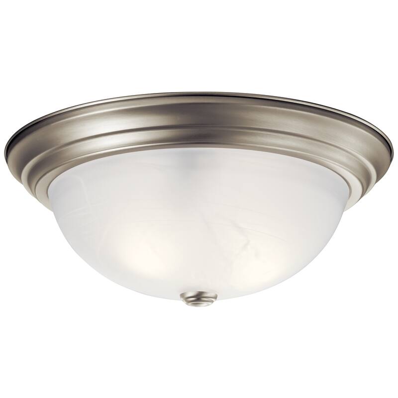 Kichler Lighting Transitional 3-light Brushed Nickel Flush Mount - Brushed Nickel