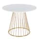 Option White Wood/Gold Metal