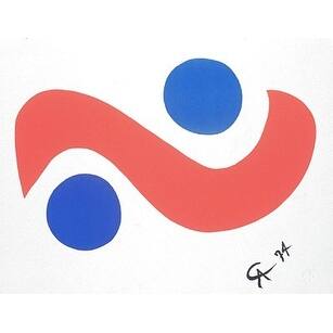 Shop Skybird By Alexander Calder Abstract Art Print 20 X 26