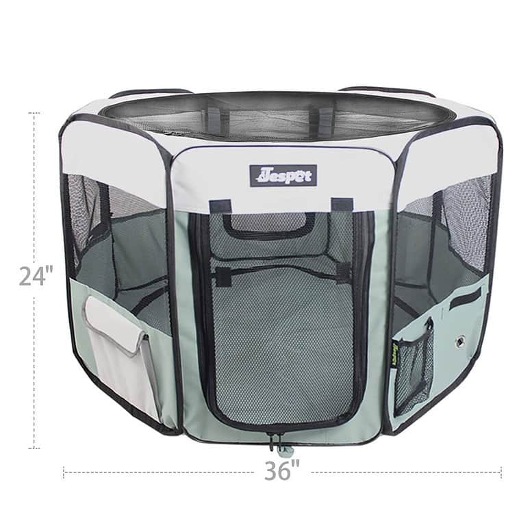 Jespet Soft-Sided Folding Dog & Cat Playpen