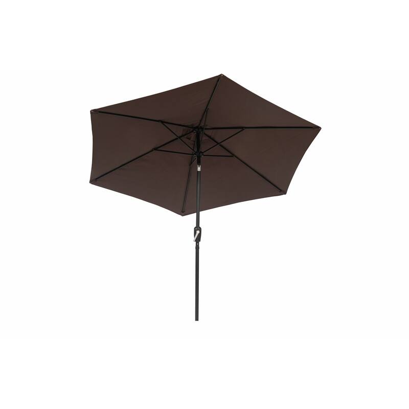 9 ft Powder Coated Aluminum Market Outdoor Patio Umbrella